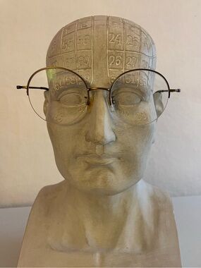 Eyebuydirect Albee Eyeglasses Frames Only Round Bronze Semi-Rimless